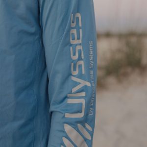 longs sleeve blue shirt
