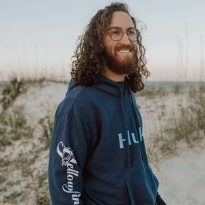 dark blue sweatshirt